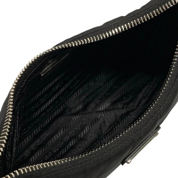 Auth PRADA - Black Nylon Leather Handbag - Picture 16 of 16